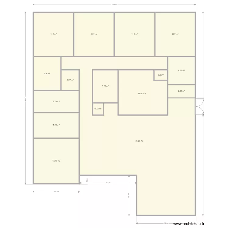 MAISON en limite. Plan de 