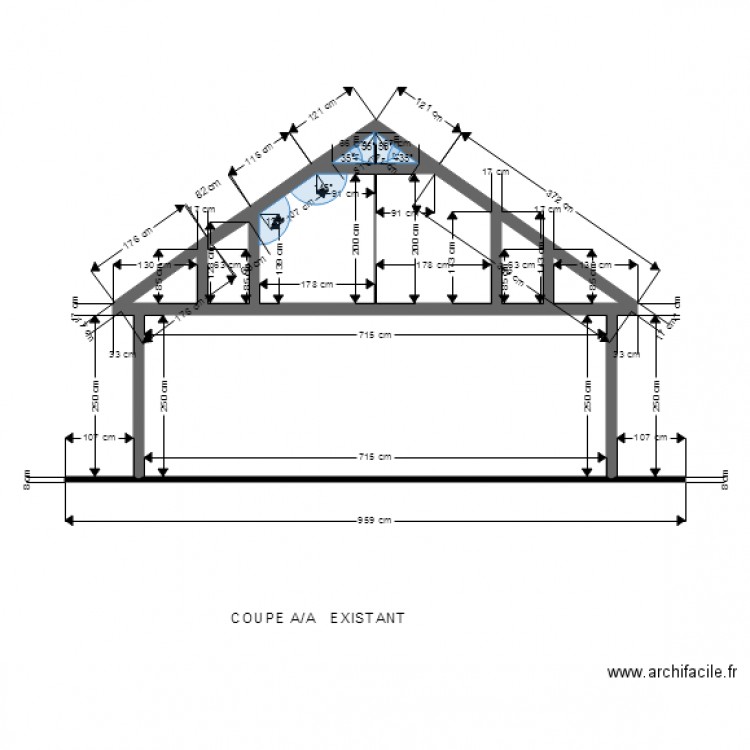 C A A 1EXISTANT. Plan de 0 pièce et 0 m2