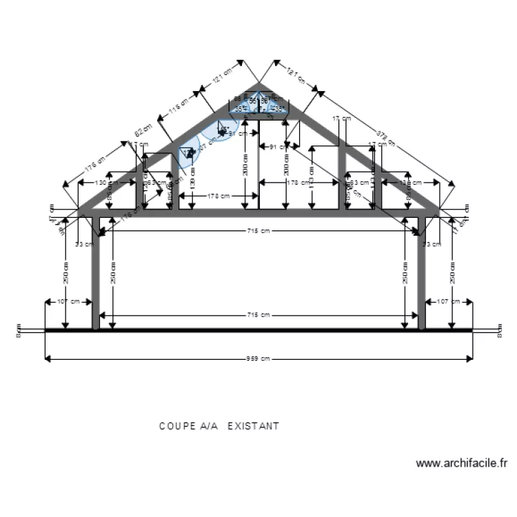 C A A 1EXISTANT. Plan de C A A 1EXISTANT. Plan de