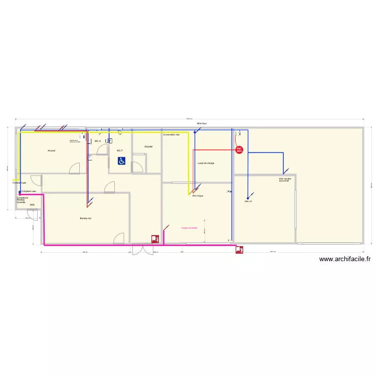 BANL Sanitaire Rez. Plan de 