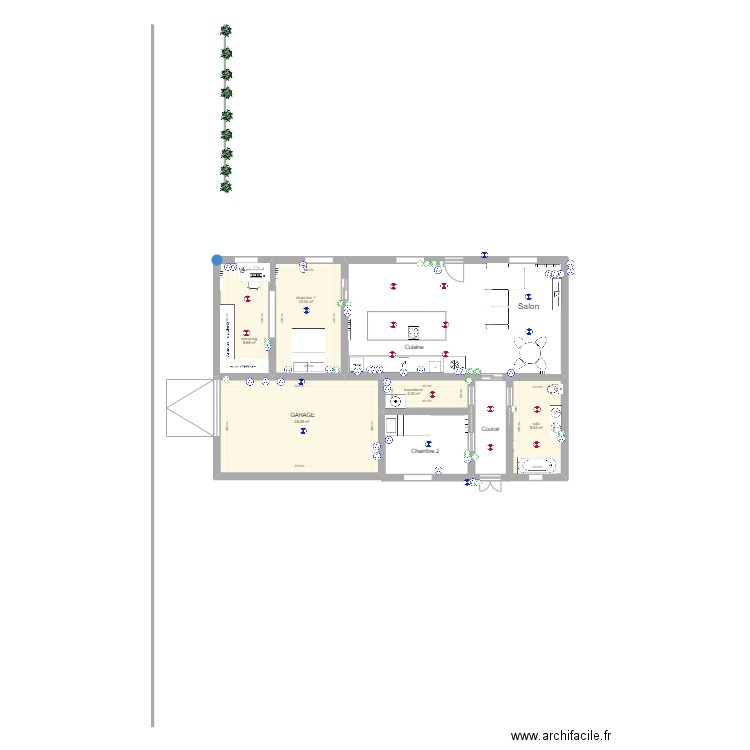 st remy 12/03. Plan de 5 pièces et 62 m2