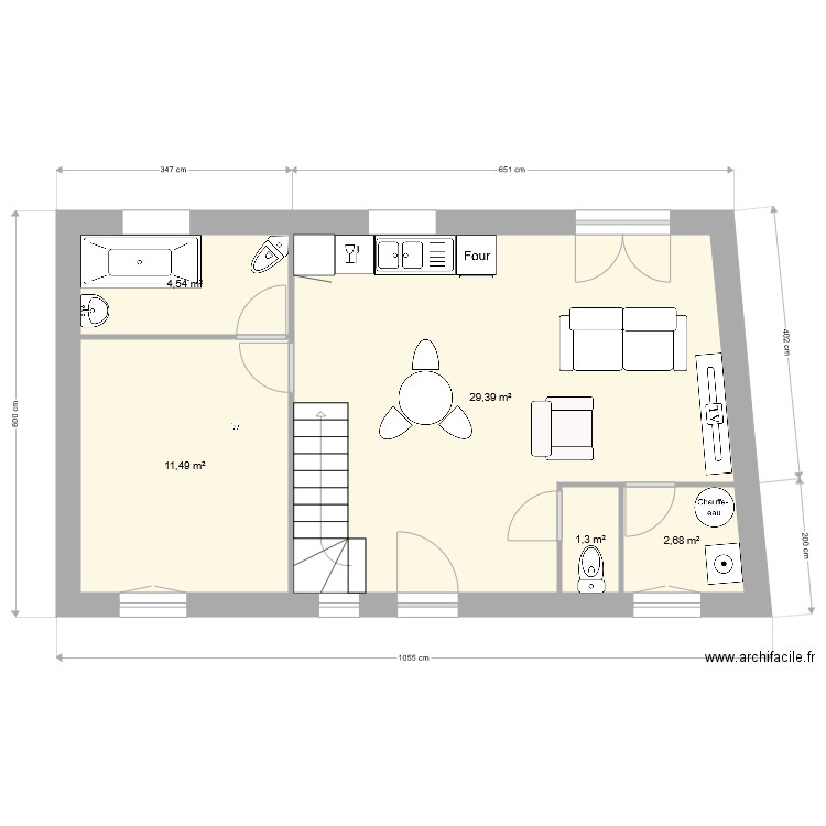Pam rdc. Plan de 0 pièce et 0 m2