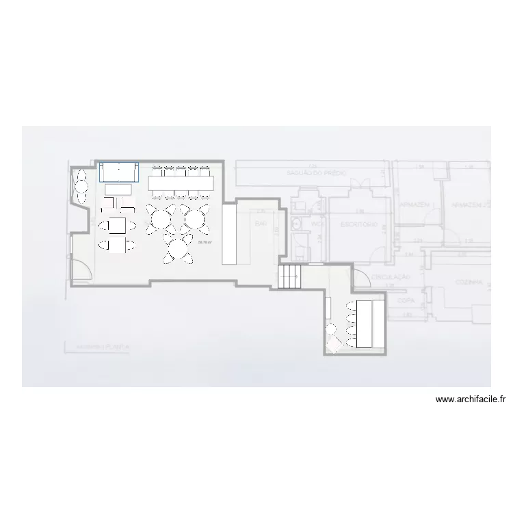 Taqueria Avenidas Novas 2. Plan de 