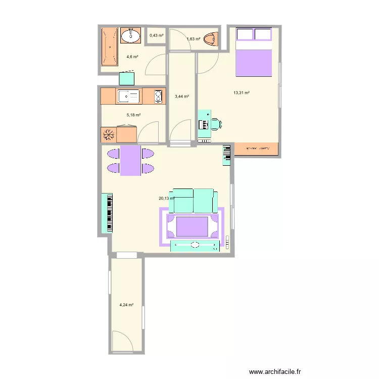 Appart venoix2. Plan de Appart venoix2. Plan de