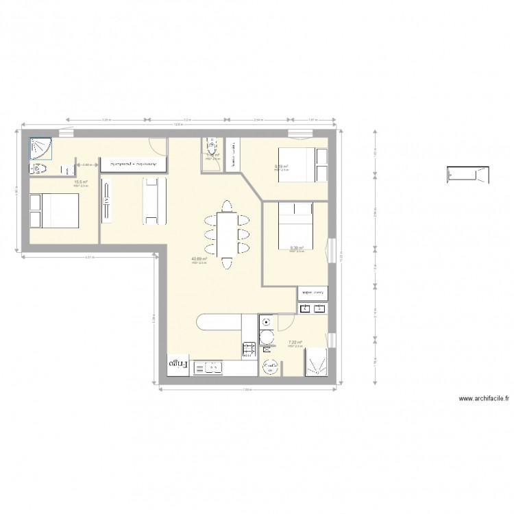 viaud plan 1. Plan de 0 pièce et 0 m2