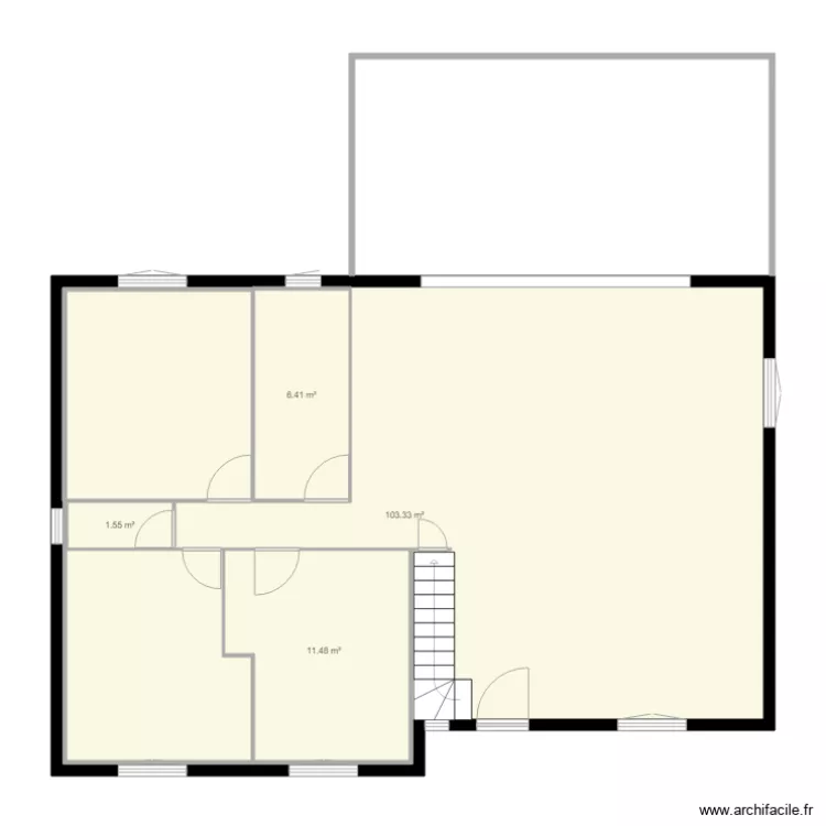 maison pieces ext2. Plan de 
