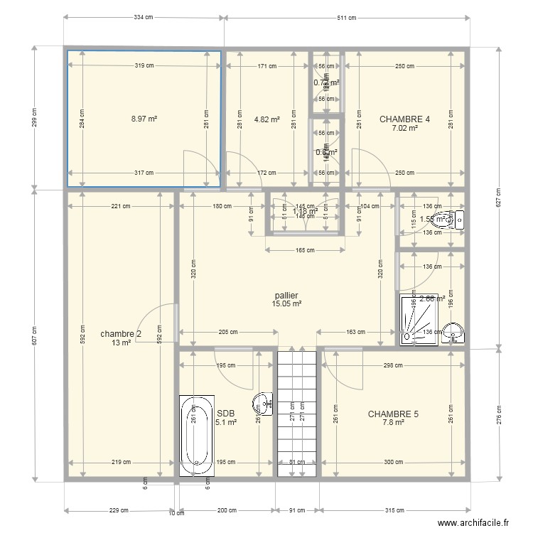 mde guillemo etage . Plan de 0 pièce et 0 m2