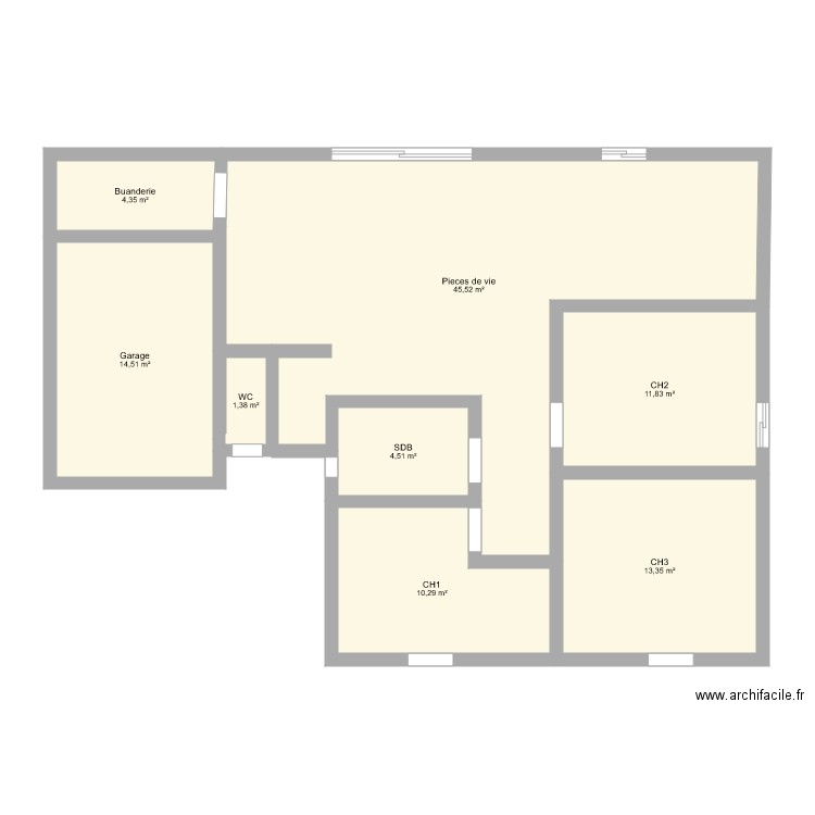 Maison. Plan de 0 pièce et 0 m2
