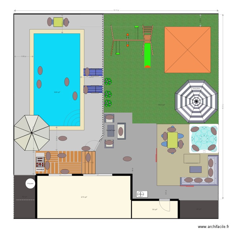 la cour8. Plan de 0 pièce et 0 m2