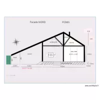 facade NORD chalet 50       E