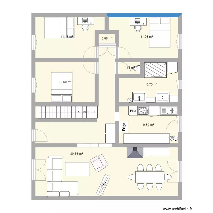 maison papa et marie. Plan de 
