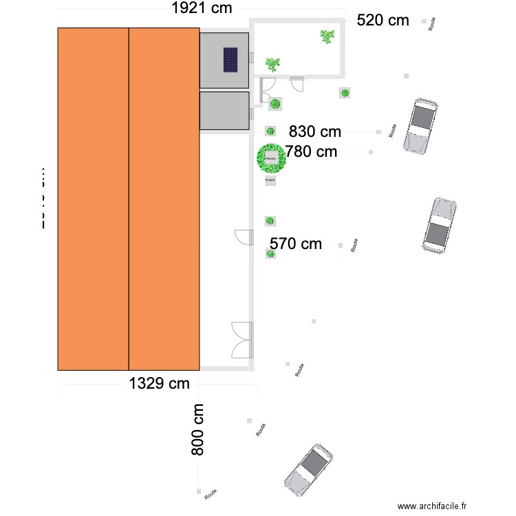 Venceslau ext 709. Plan de 3 pièces et 223 m2