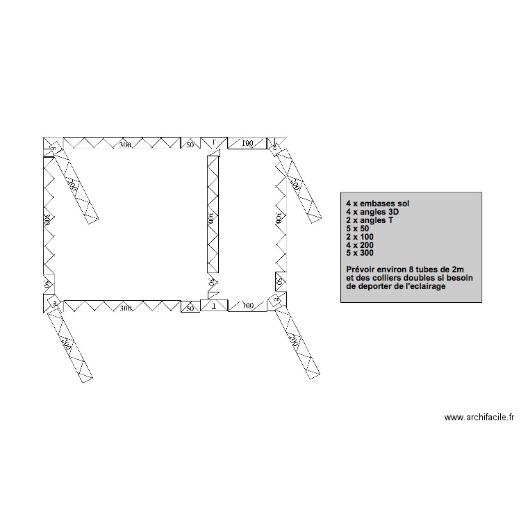 Truss UER. Plan de 0 pièce et 0 m2