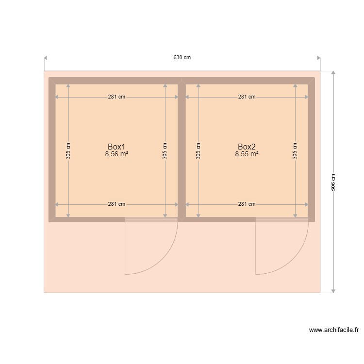 Plan – Boxes plan – Par sophielaguesse ️ | ArchiFacile