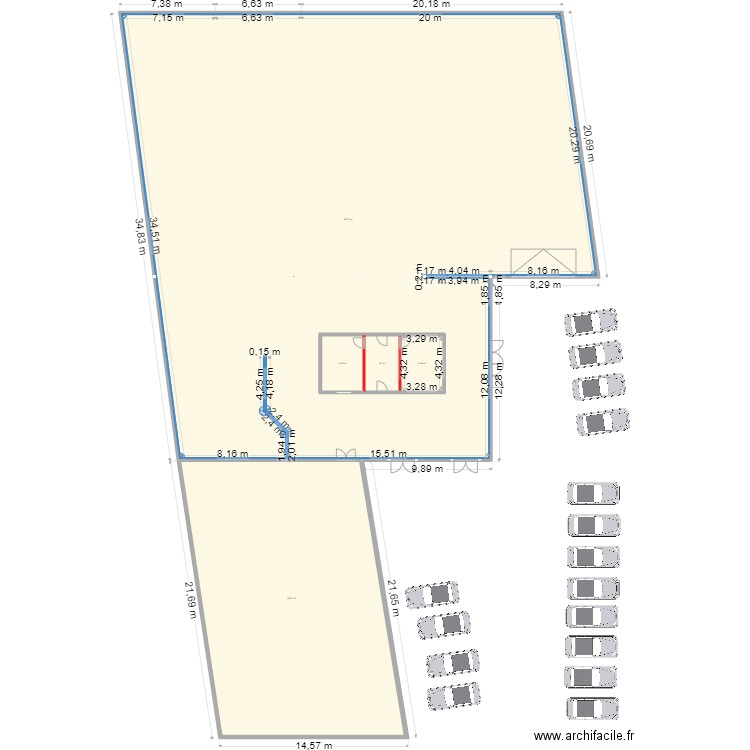 bat existant WC EXISTANT. Plan de 0 pièce et 0 m2