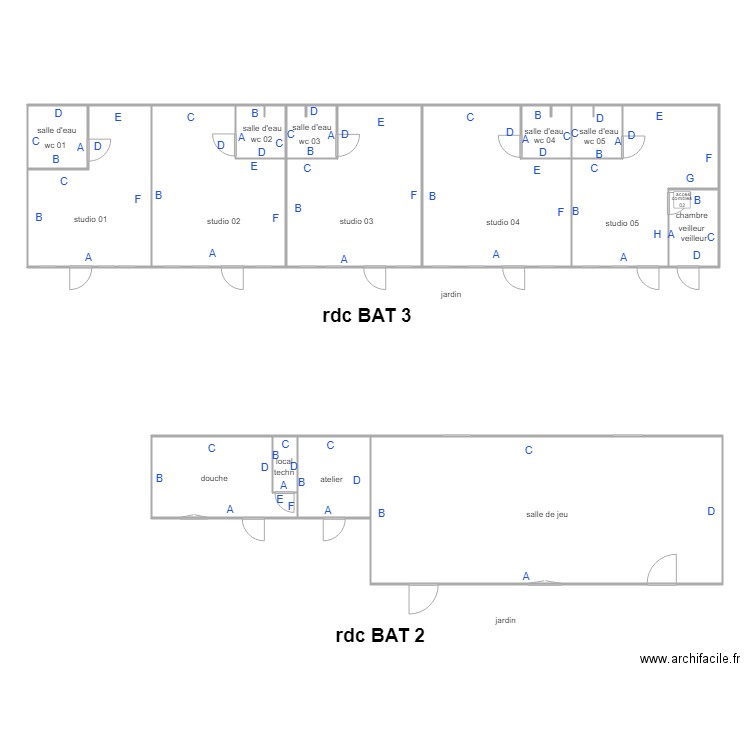 salvert bat 2 et 3 PLOMB2. Plan de 0 pièce et 0 m2