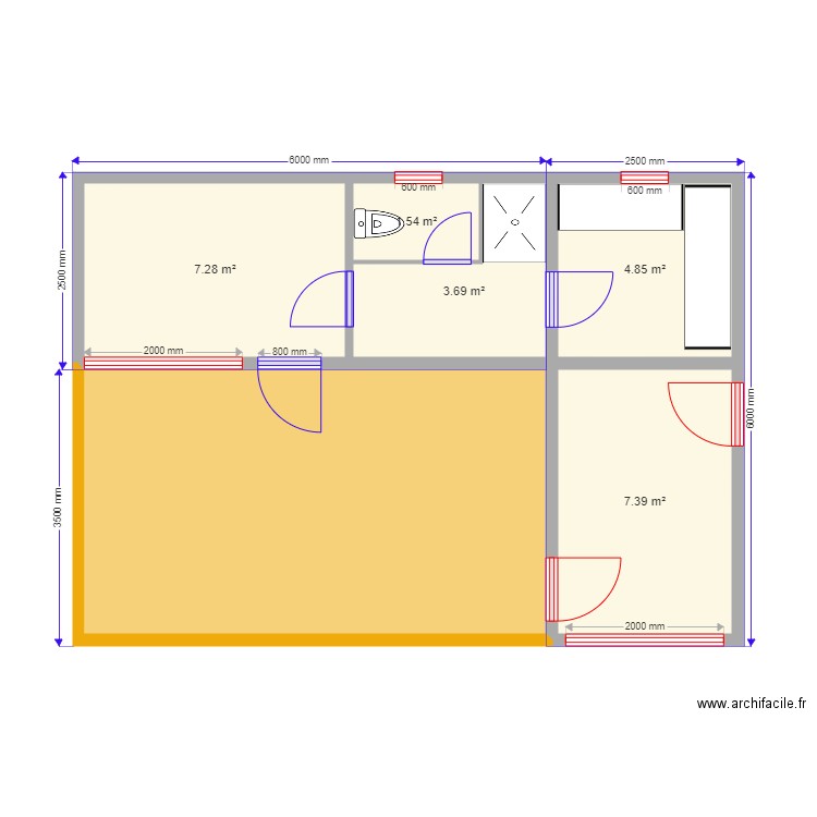 Evgesha 30. Plan de 0 pièce et 0 m2