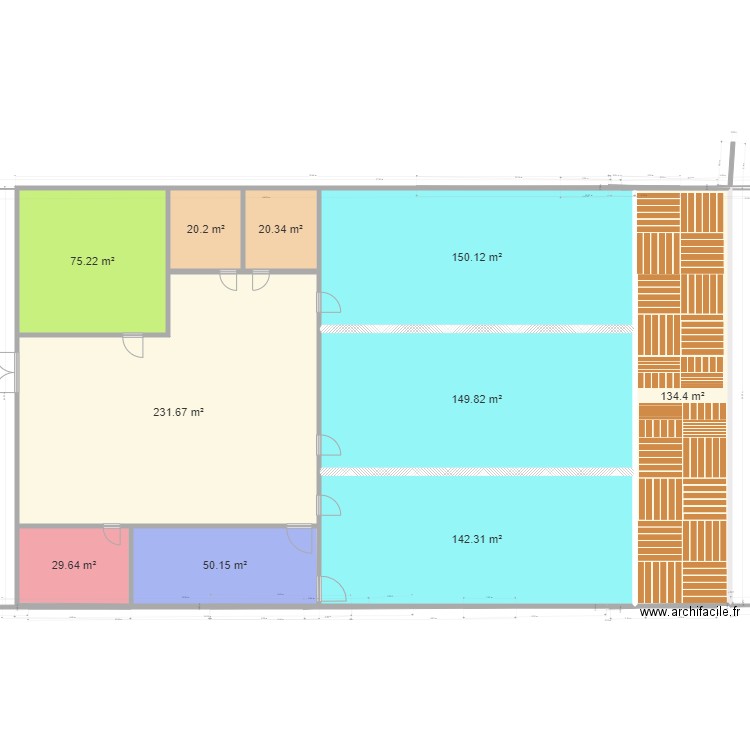 Célia Version 2 3 salles modulables. Plan de 0 pièce et 0 m2