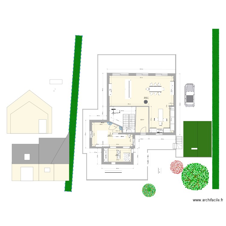 maison plus sdb. Plan de 0 pièce et 0 m2