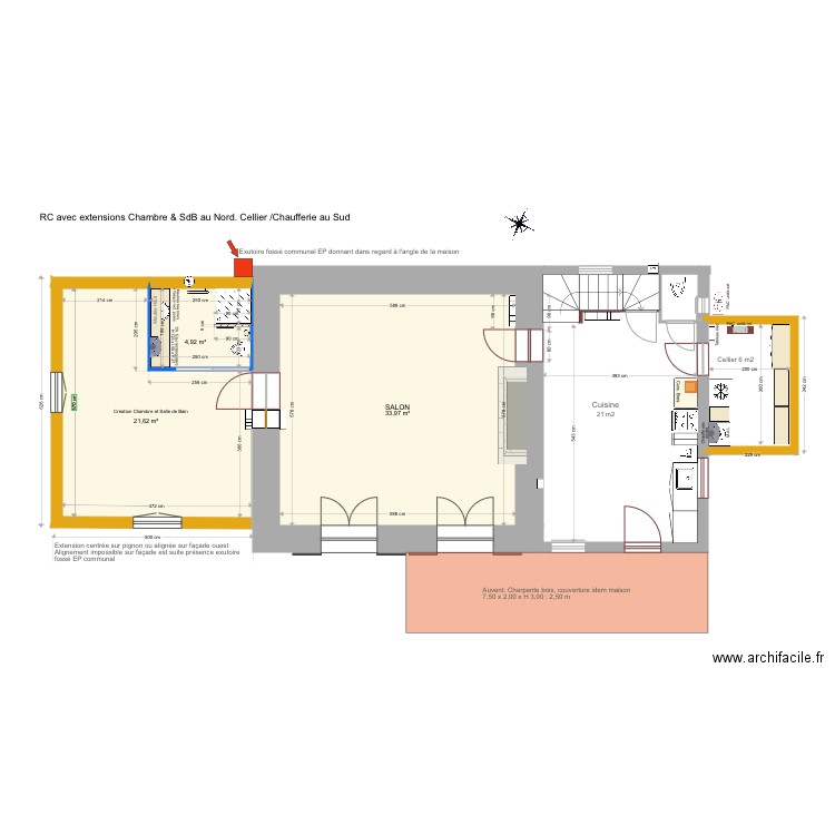 Meaulne RC et Extensions. Plan de 0 pièce et 0 m2