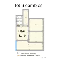 Plan existant comble 