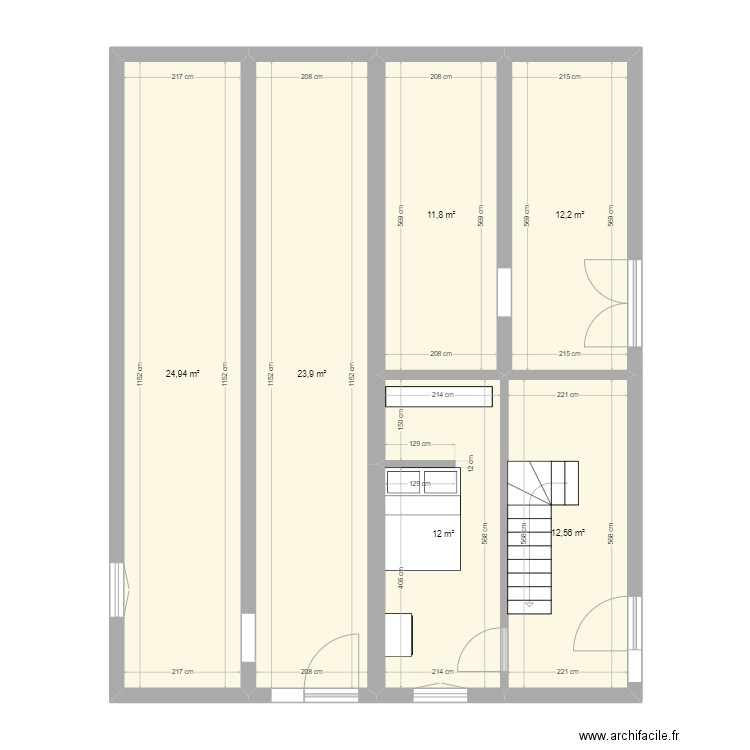 colyns 2. Plan de 12 pièces et 197 m2