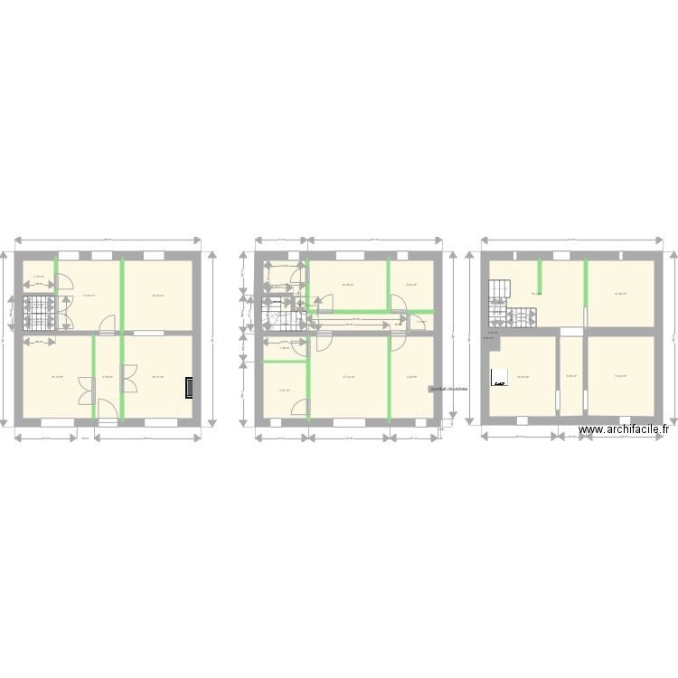 Diderot avant travaux V1. Plan de 0 pièce et 0 m2