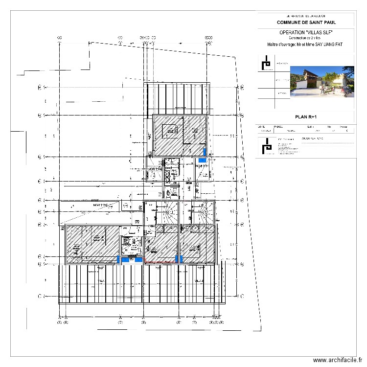 Villa Mazelier Gecop R+1. Plan de 0 pièce et 0 m2