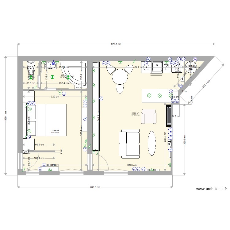 plan dragon 3 meublé electrique. Plan de 0 pièce et 0 m2