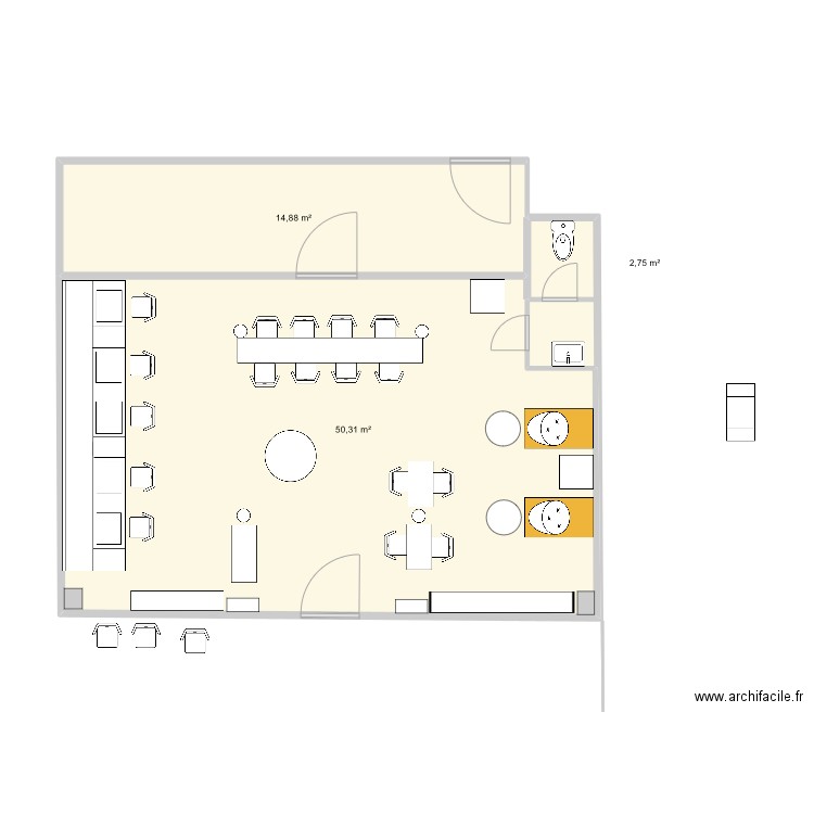 NB19 version 2022 full. Plan de 3 pièces et 68 m2