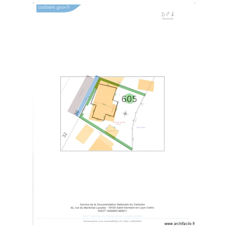 Plan de Masse 3. Plan de 2 pièces et 106 m2