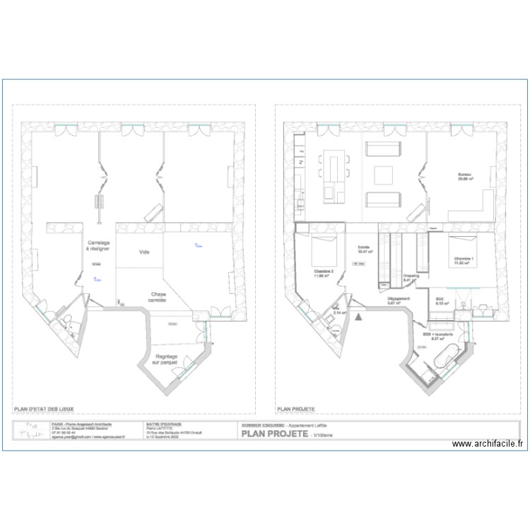 Pierre chauffage clim. Plan de 0 pièce et 0 m2