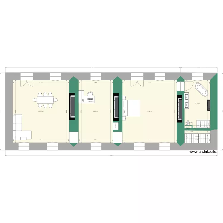 LA CHASSAGNE. Plan de 