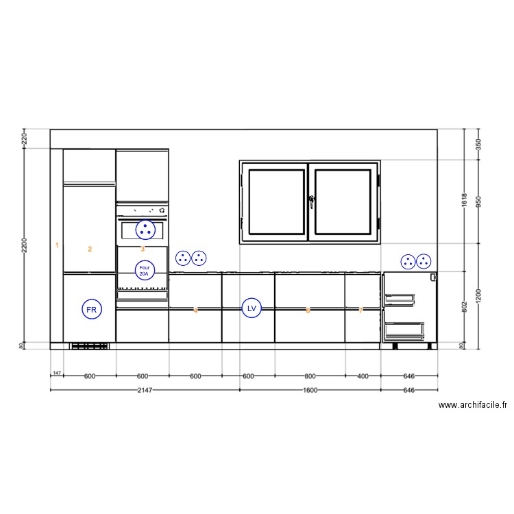 CuisineElec_Fenetre_V1. Plan de 0 pièce et 0 m2