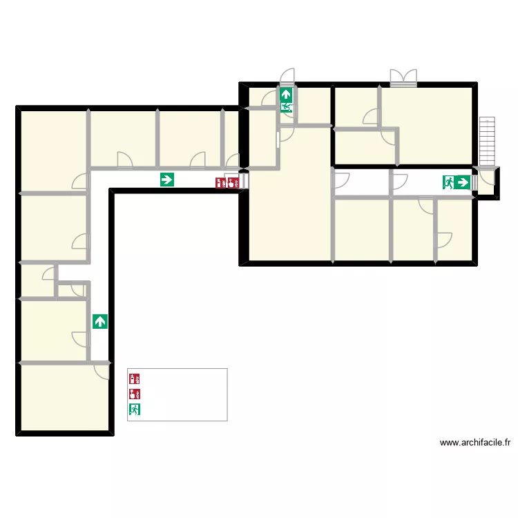 Etage Tilleuls. Plan de 22 pièces et 198 m²