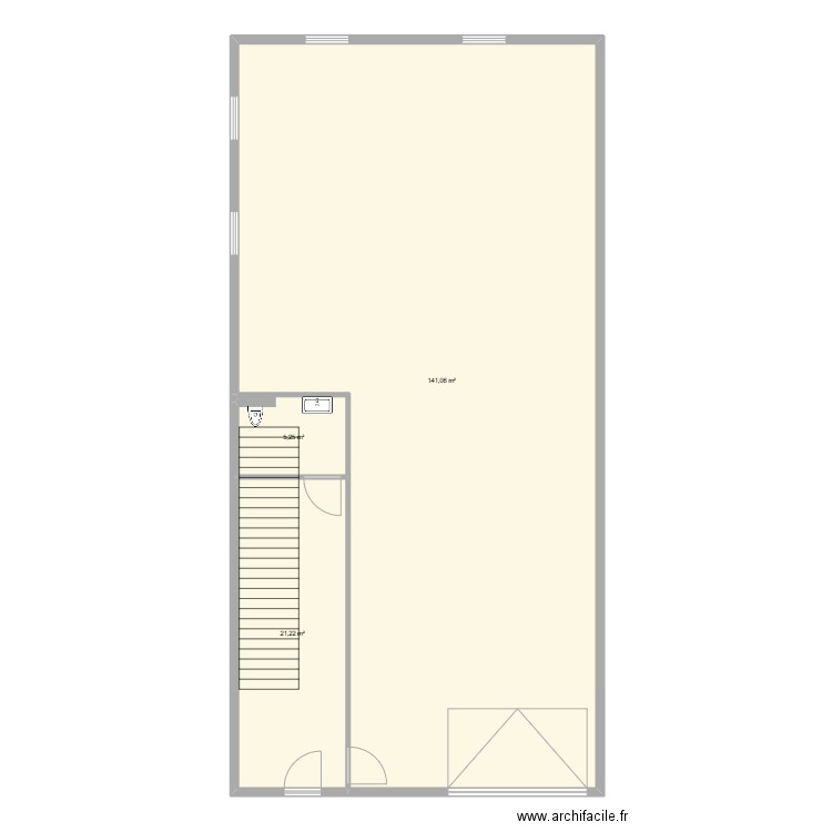 rdc serris. Plan de 3 pièces et 168 m2
