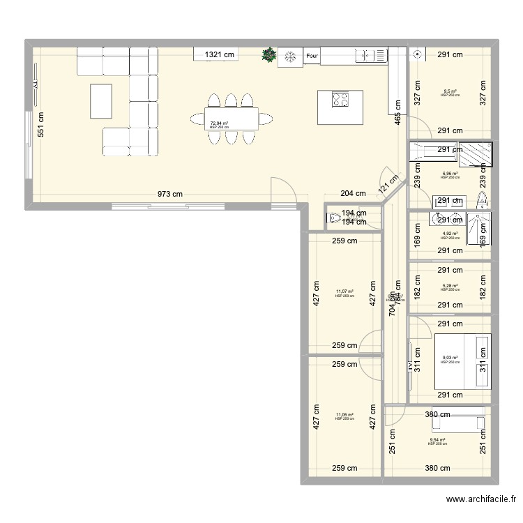 maison. Plan de 0 pièce et 0 m2