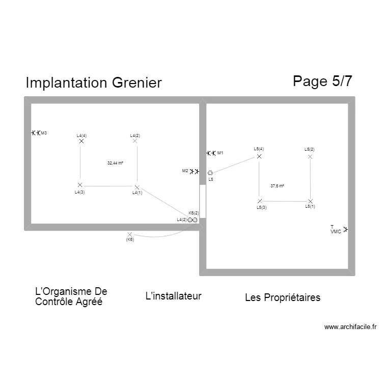 maison Fanny Romain Grenier. Plan de 