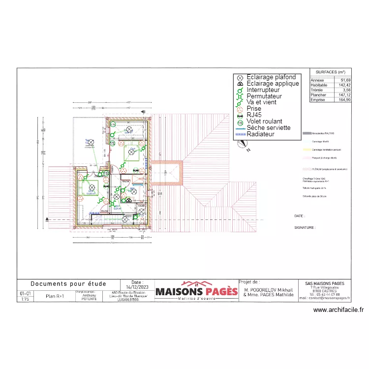 POGORELOV ETAGE. Plan de 