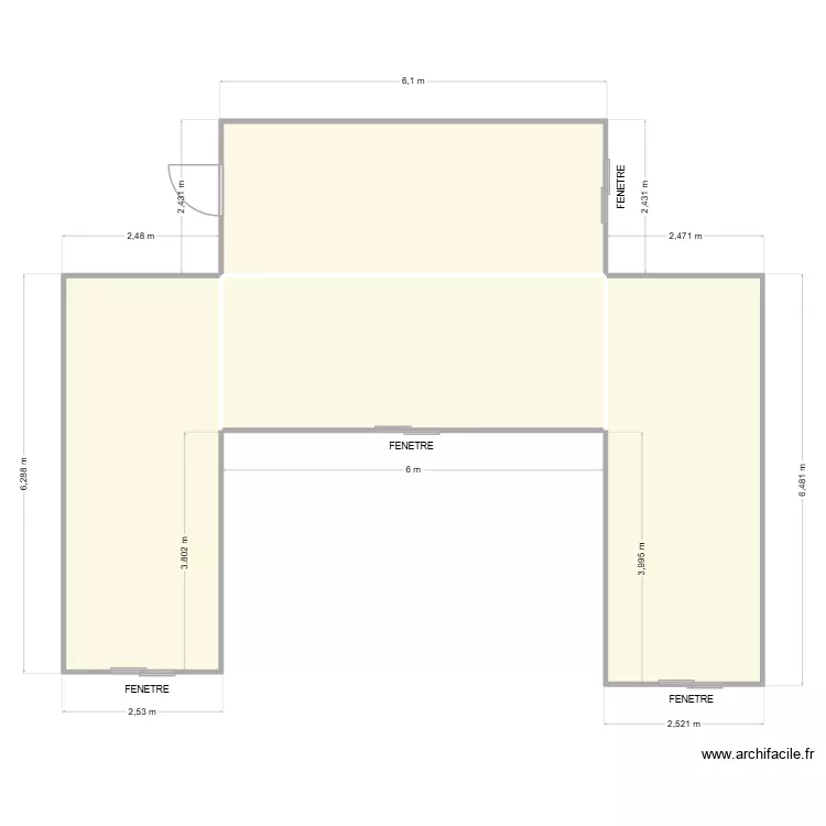 PROJET ACHAT. Plan de 4  et 59 m²