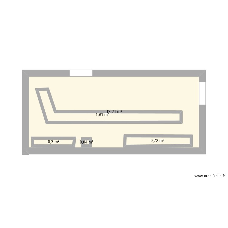 Clem et Gwen PlAN. Plan de 5 pièces et 22 m2