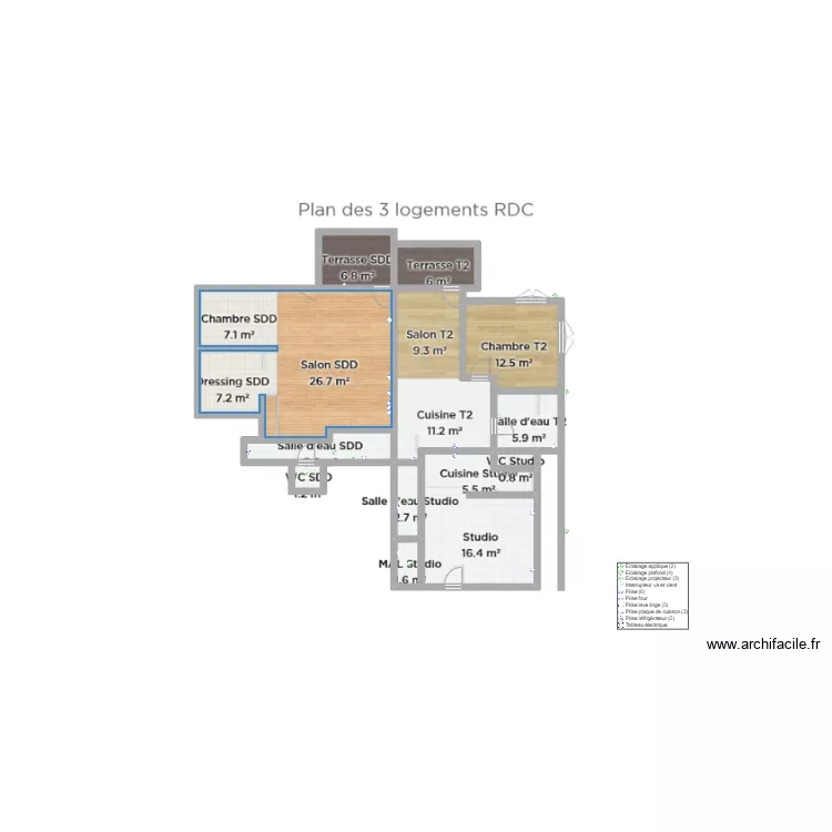 SCI Sweet Iles Projet Gosier. Plan de 