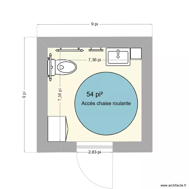 Salle de bain ext patinoire. Plan de Salle de bain ext patinoire. Plan de