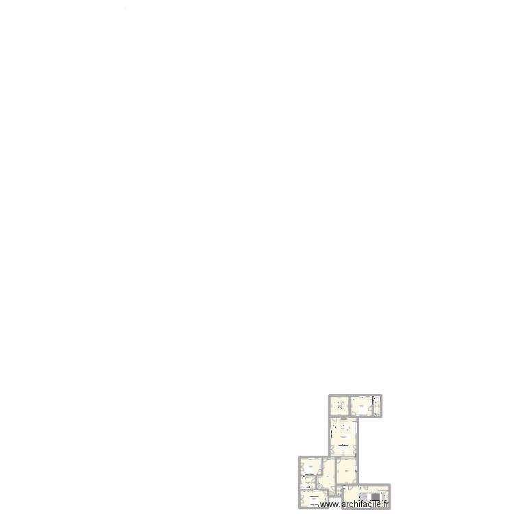 Vincendeau RDC. Plan de 11 pièces et 179 m2