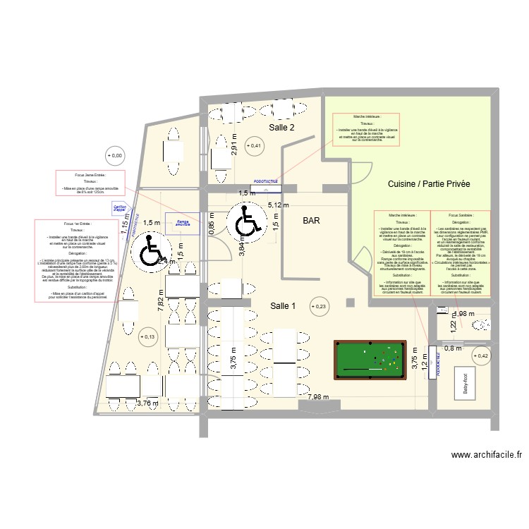 La Mouette AP Travaux. Plan de 5 pièces et 139 m2