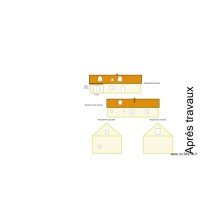 Plan de facade et toiture moune