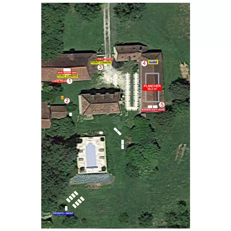 PLAN MARIAGE TABLE SEPARE. Plan de 