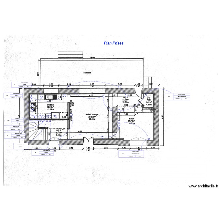 RDC BOURGEON PC. Plan de 0 pièce et 0 m2