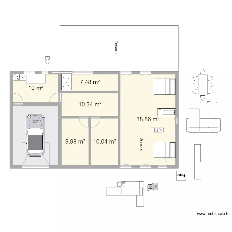 Maison Anjou 2. Plan de 