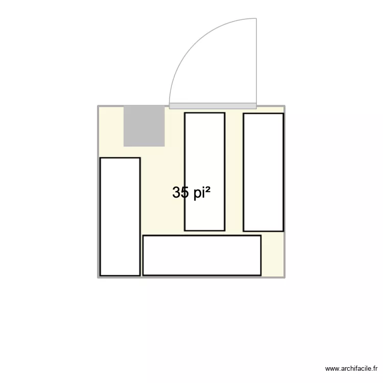 rangement condo Claude. Plan de 1 et 3 m² rangement condo Claude. Plan de 1 et 3 m²
